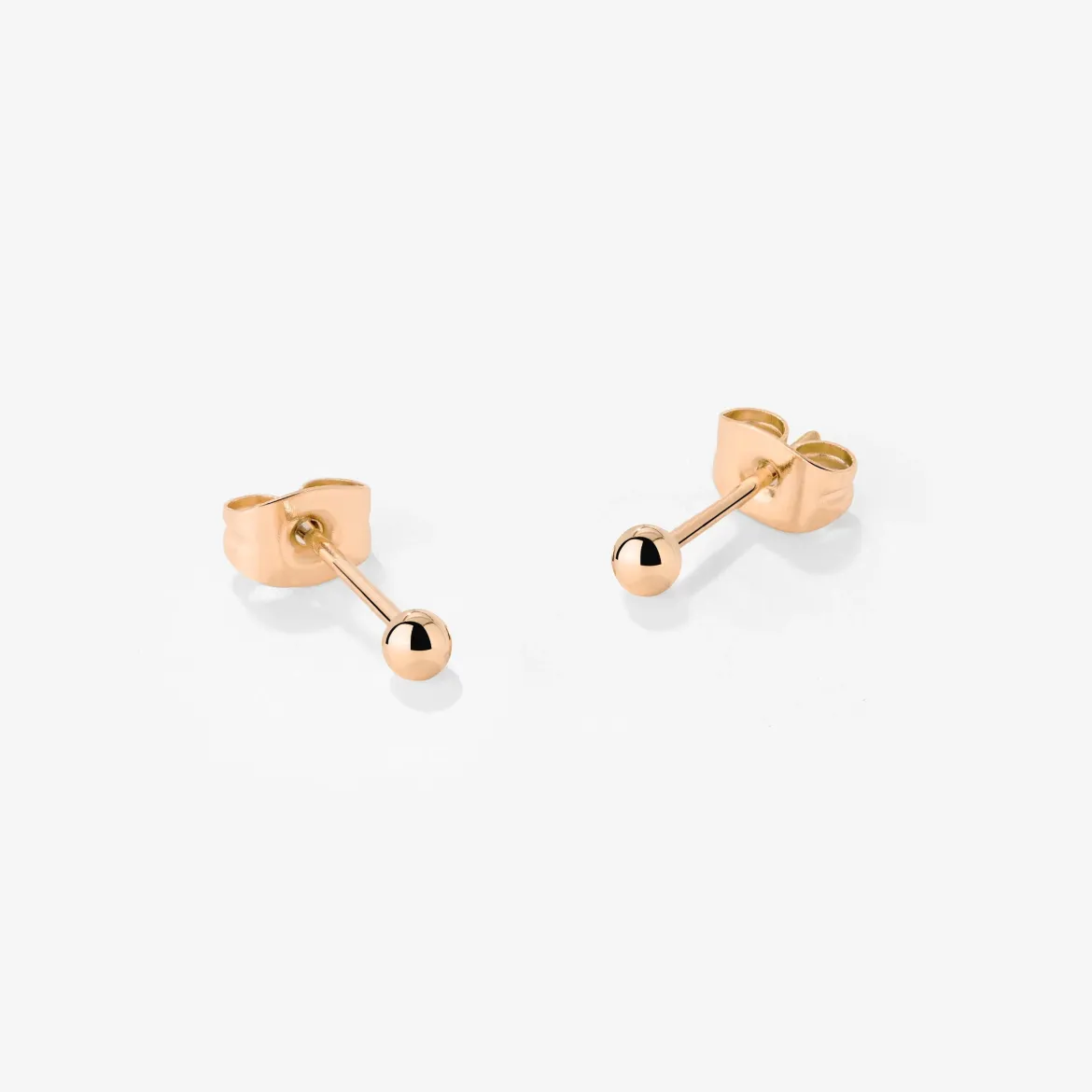Delicate Bead Studs Roségold