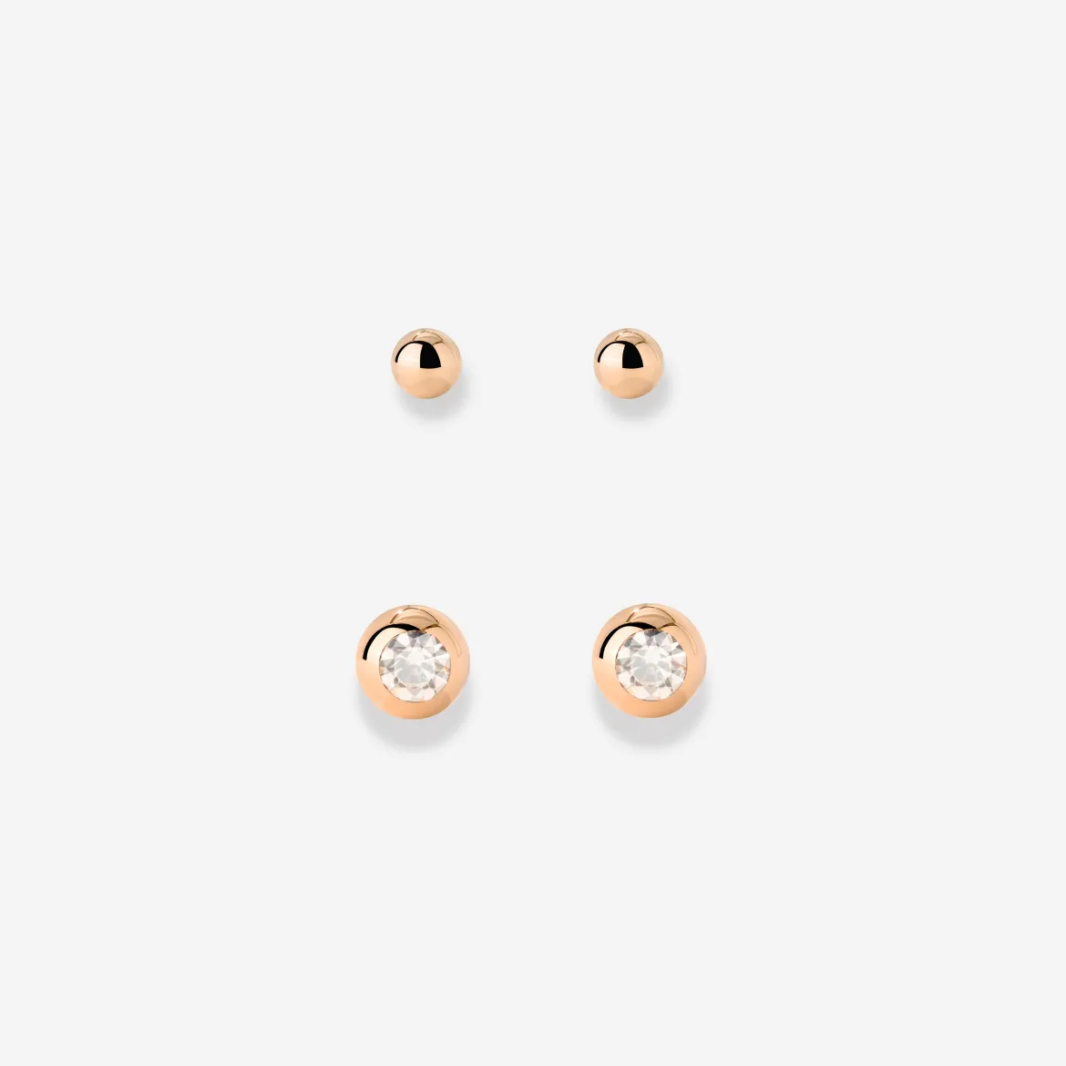 Delicate Gleam Stud Bundle Roségold