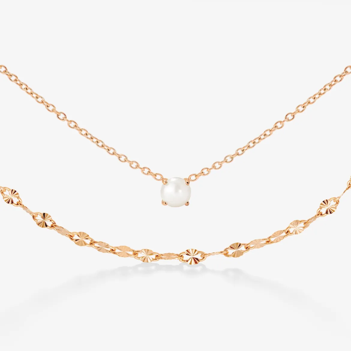 Delicate Pearl Bundle Roségold