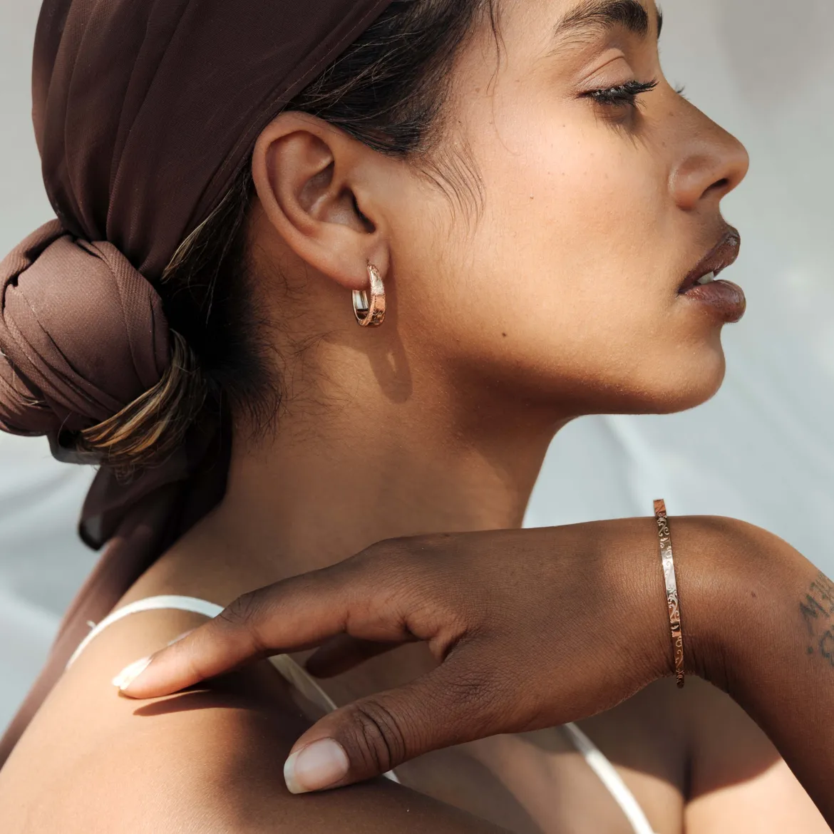 Desert Glow Hoops Roségold