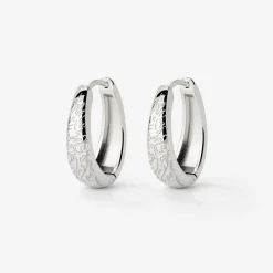 Desert Glow Hoops Silber