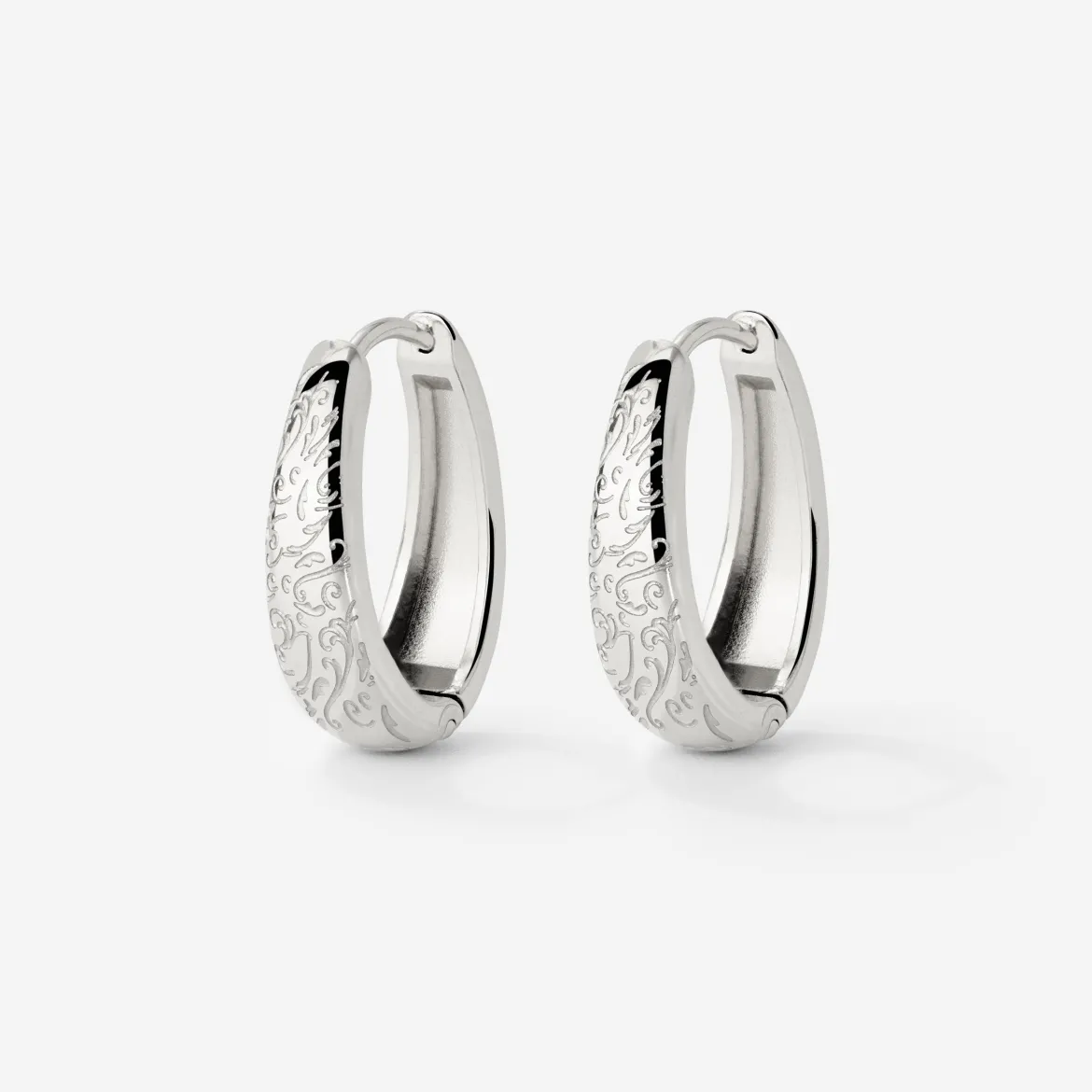 Desert Glow Hoops Silber