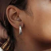 Desert Glow Hoops Silber