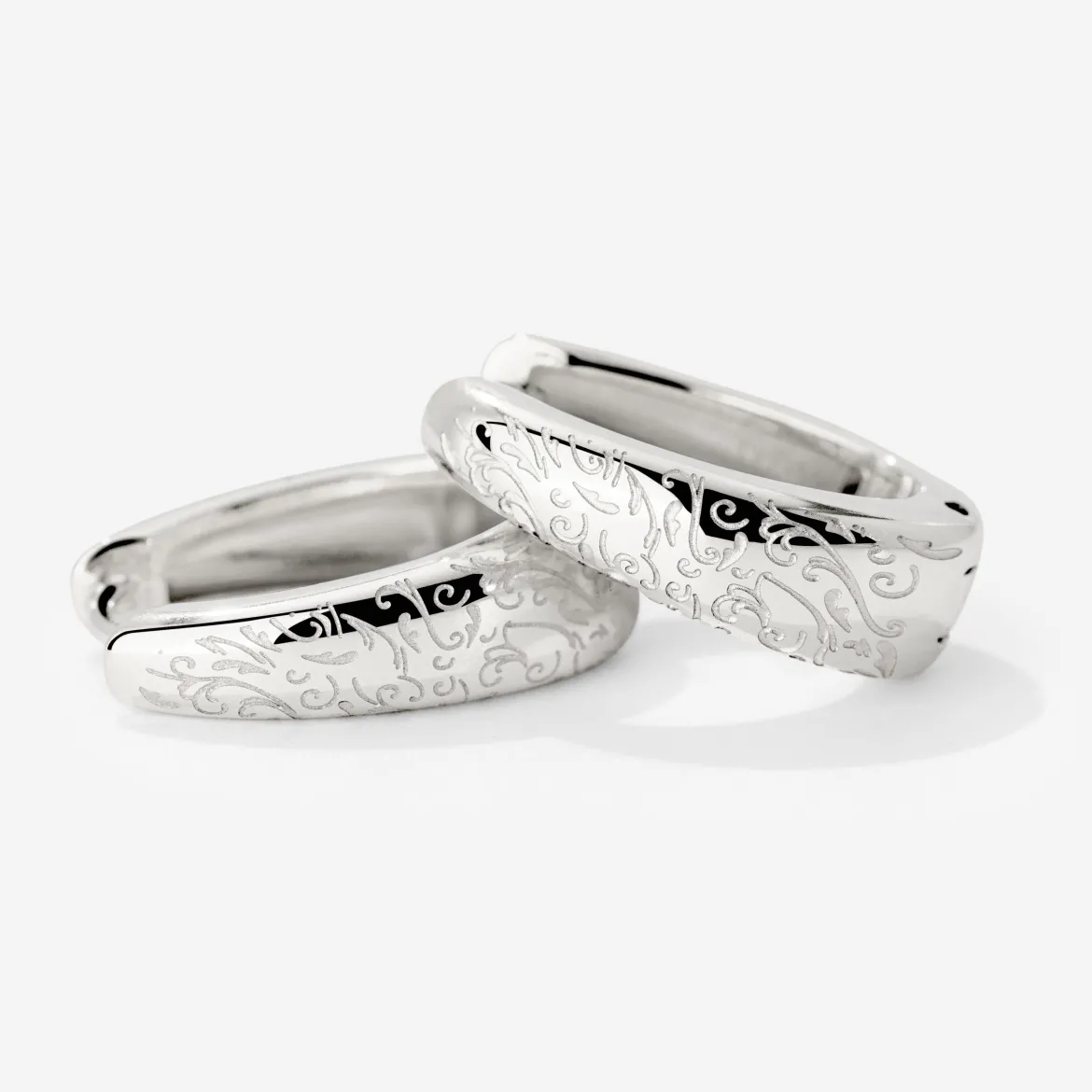 Desert Glow Hoops Silber