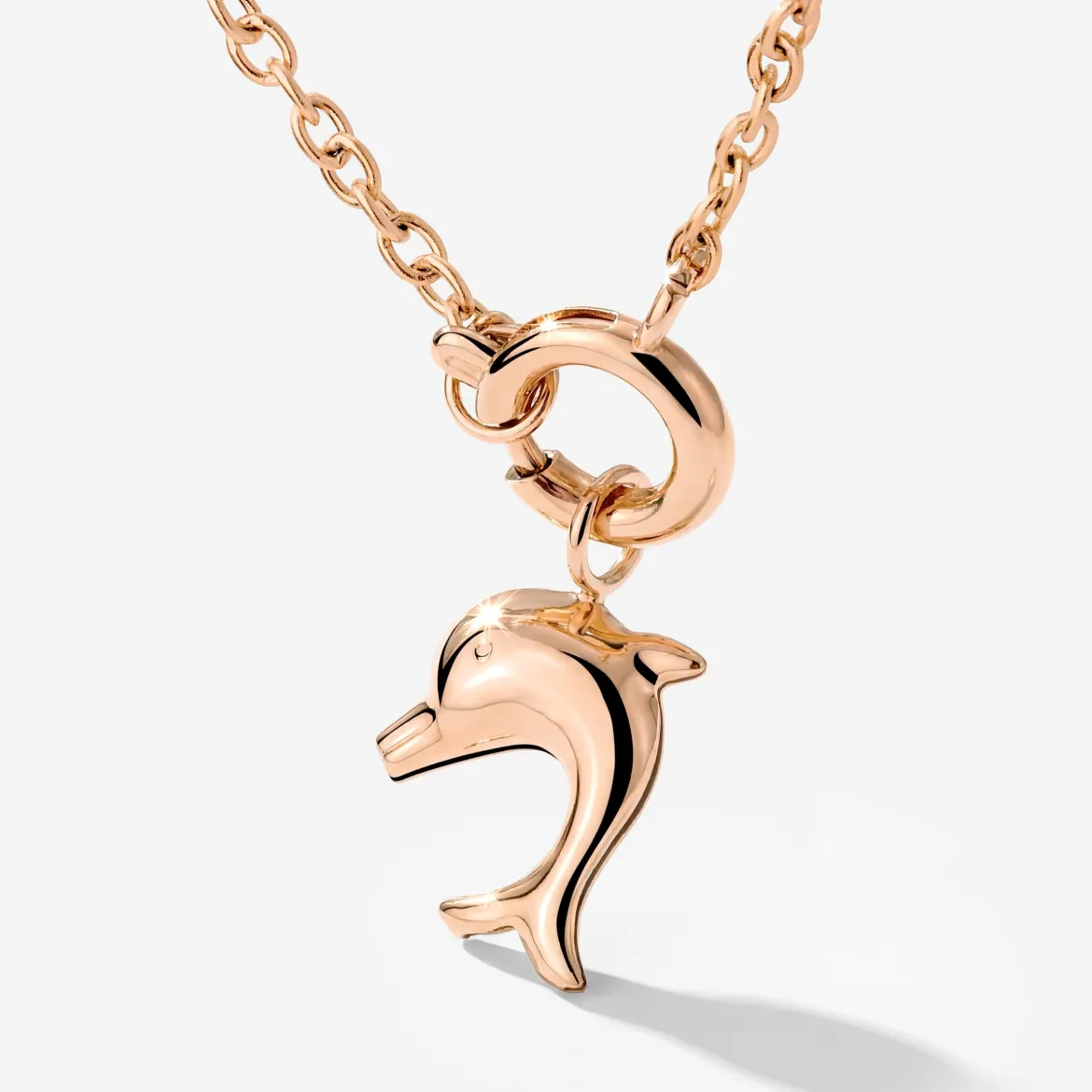 Dolphin Classic Chain Necklace Set Roségold