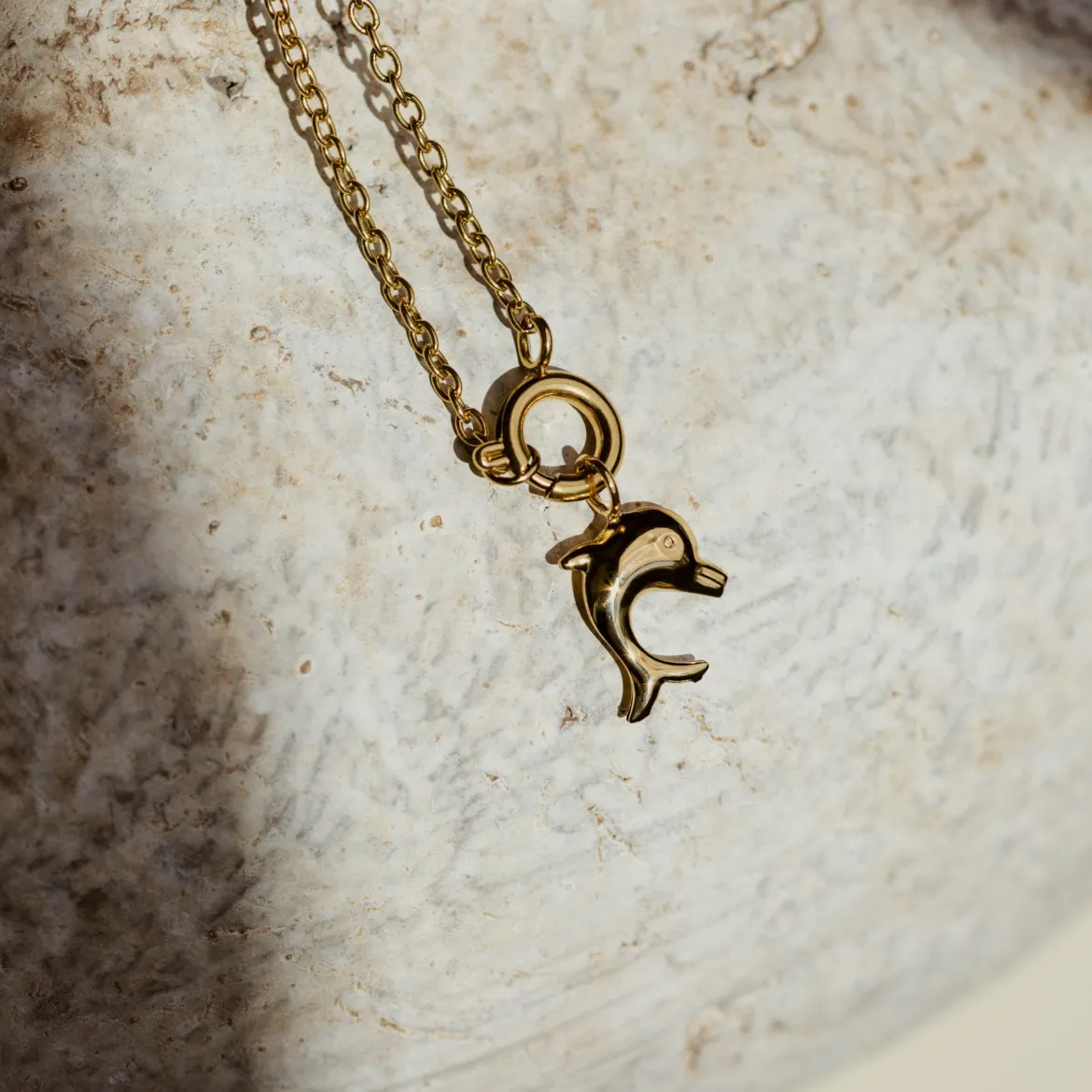 Dolphin Classic Chain Necklace Set Roségold