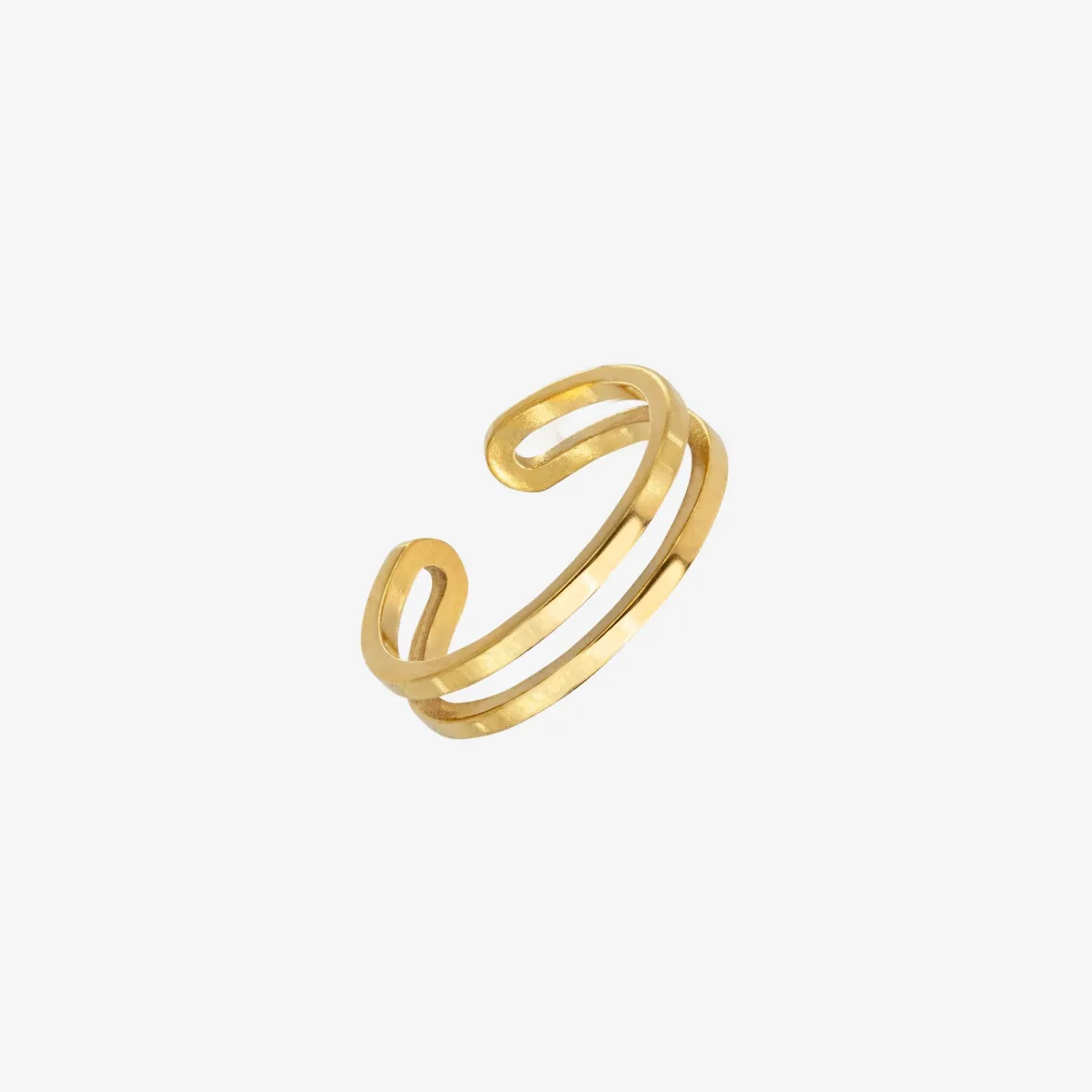 Double Toe Ring Gold