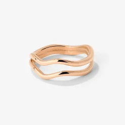 Double Wave Ring Roségold