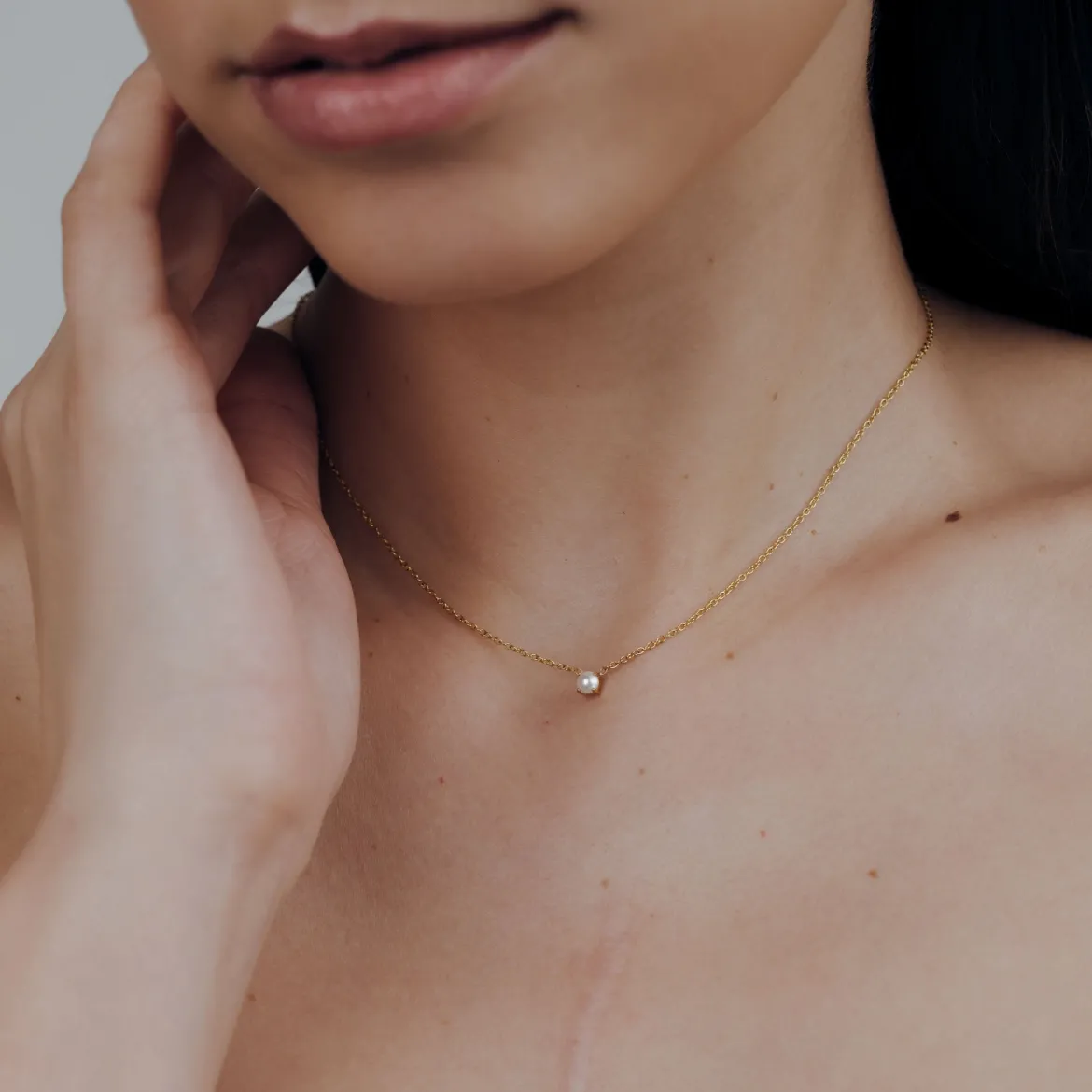 Dream Pearl Choker Gold