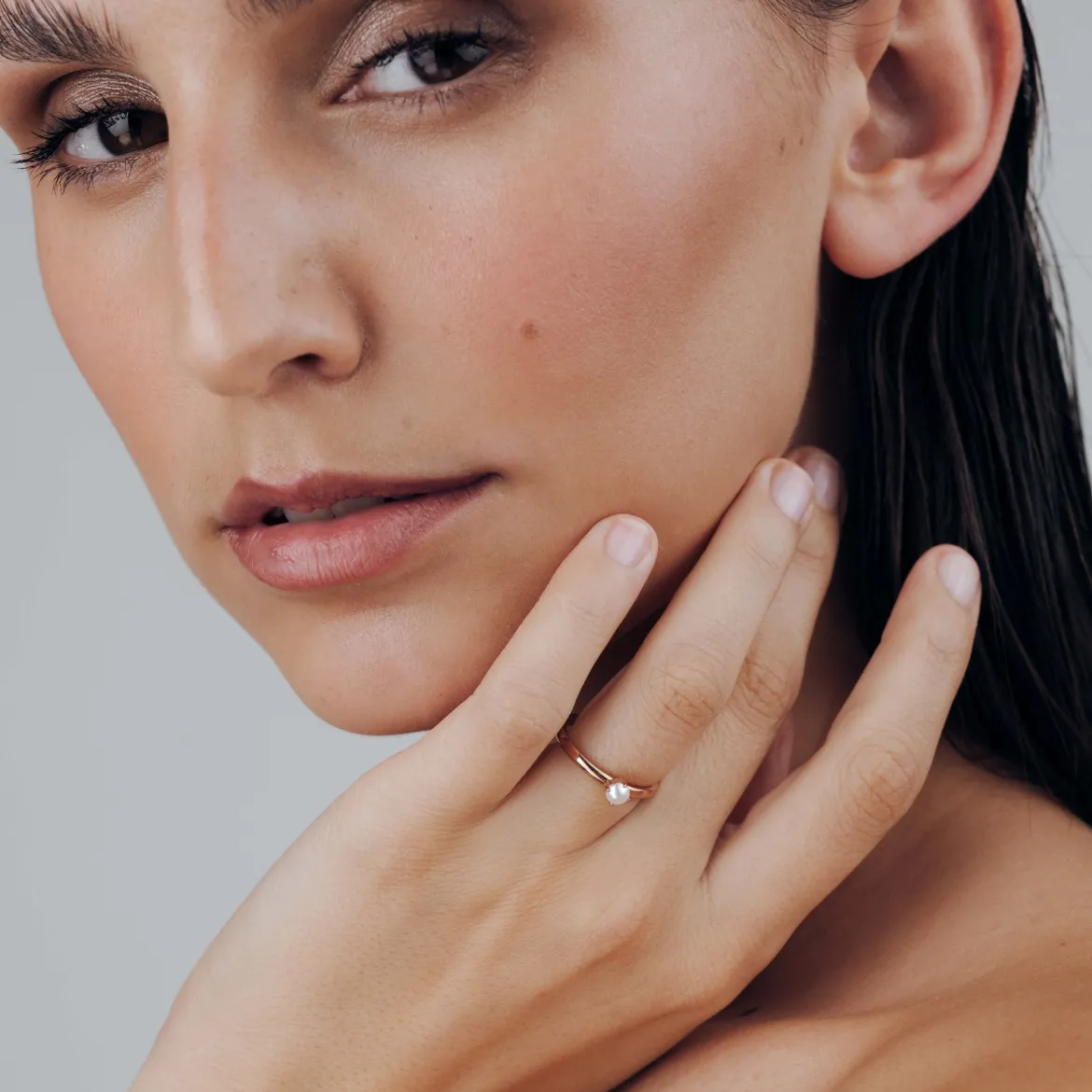 Dream Pearl Ring Roségold