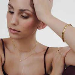 Dream Pearl Studs Gold