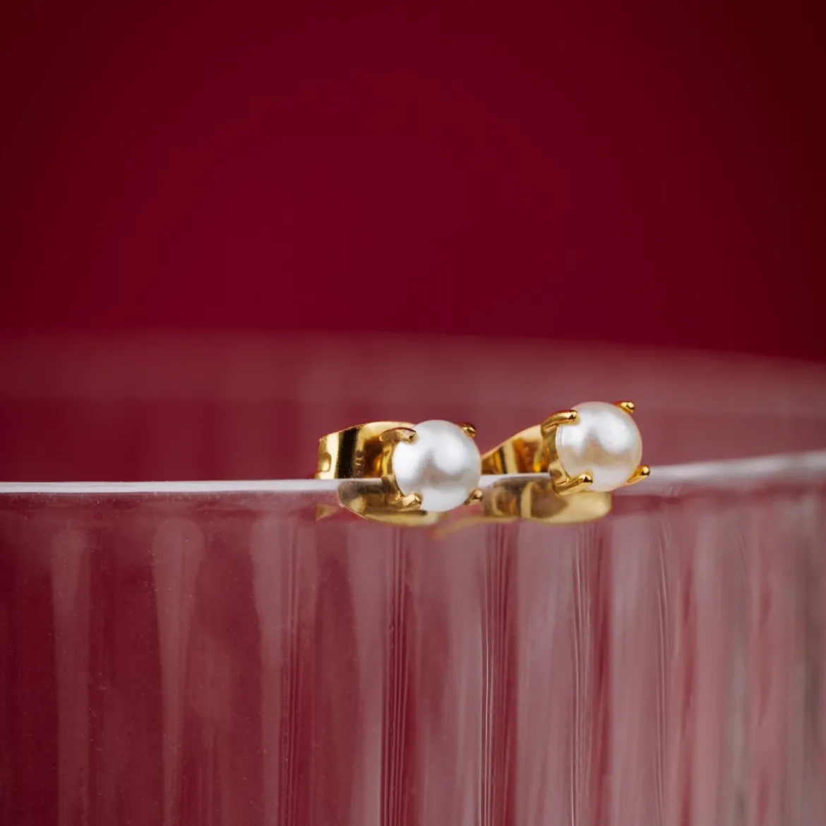Dream Pearl Studs Silber