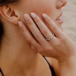 Drop in the Ocean Ring Silber