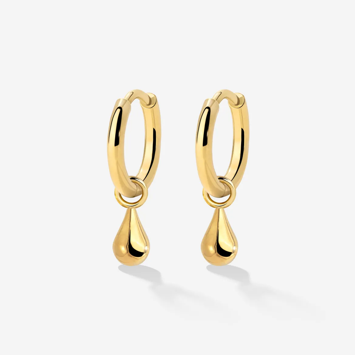 Drop it Hoop Set Small Gold