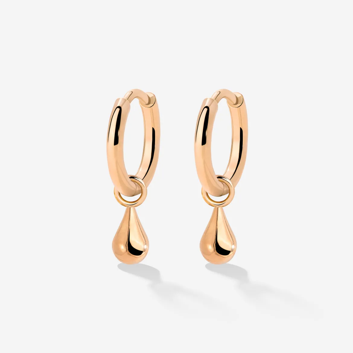 Drop it Hoop Set Small Roségold