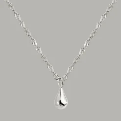 Drop it Necklace Silber