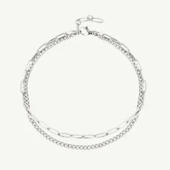 Duo Anklet Silber