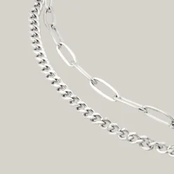 Duo Anklet Silber