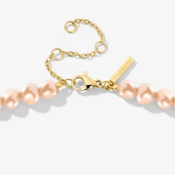 Dusty Rose Perlita Choker Gold