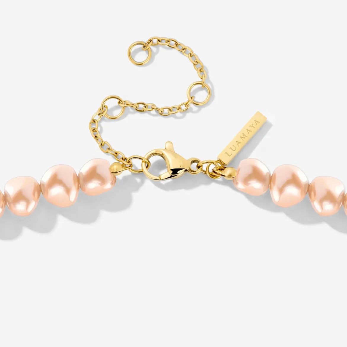 Dusty Rose Perlita Choker Gold