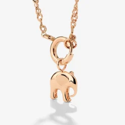 Elephant Singapore Chain Necklace Set Roségold
