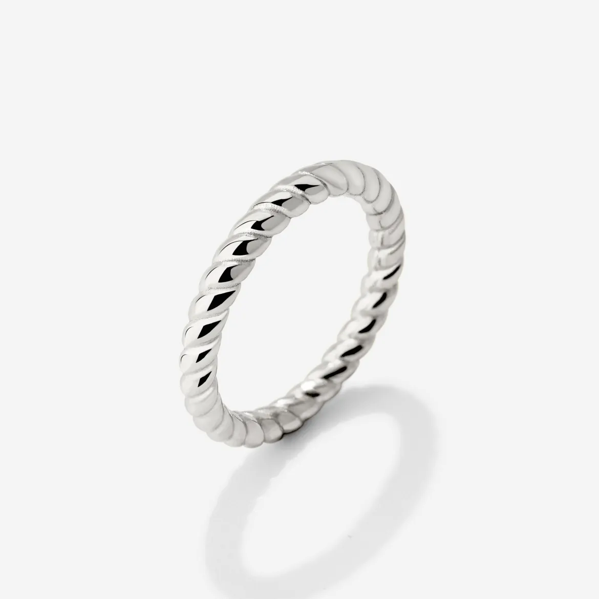 Endless Twist Ring Silber