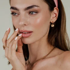 Eternal Bloom Hoop Set Small Roségold
