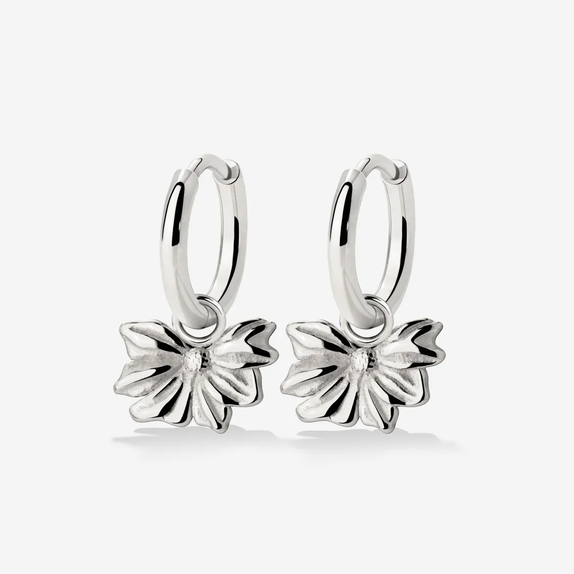 Eternal Bloom Hoop Set Small Silber