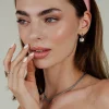Eternal Bloom Hoop Set Small Silber
