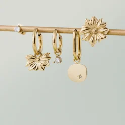 Eternal Bloom Hoop Set Small Silber