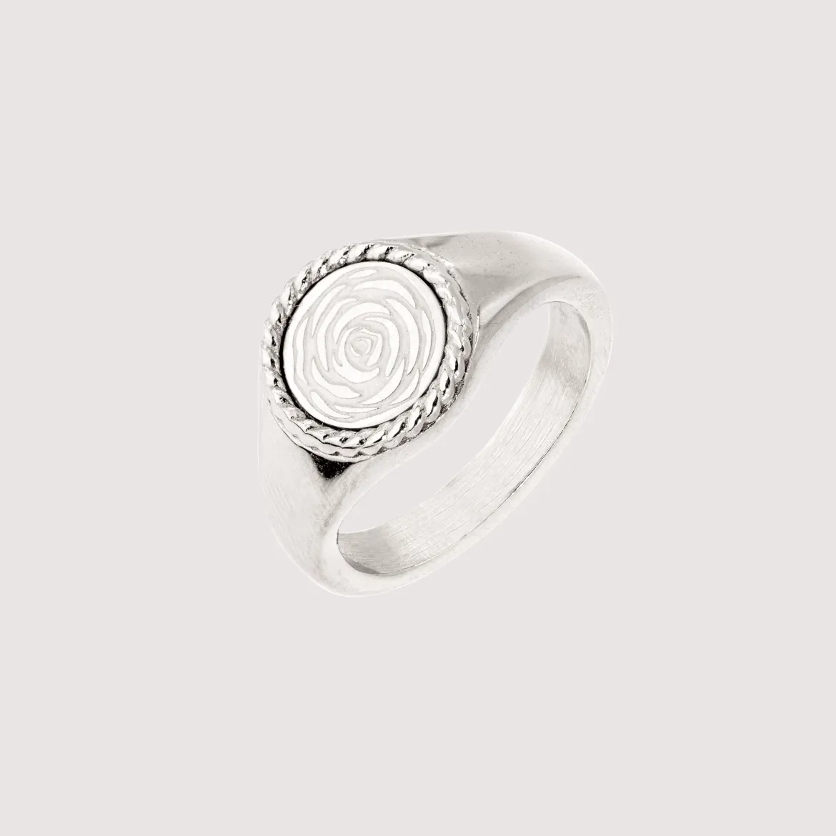 Eternal Summer Rose Ring Silber