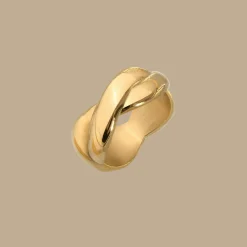 Female DNA Ring Gold