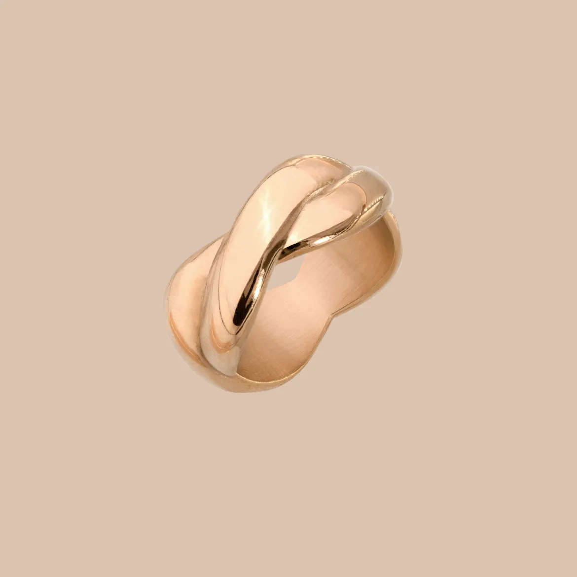 Female DNA Ring Roségold