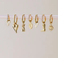 Female Icon Hoop Set Small Roségold