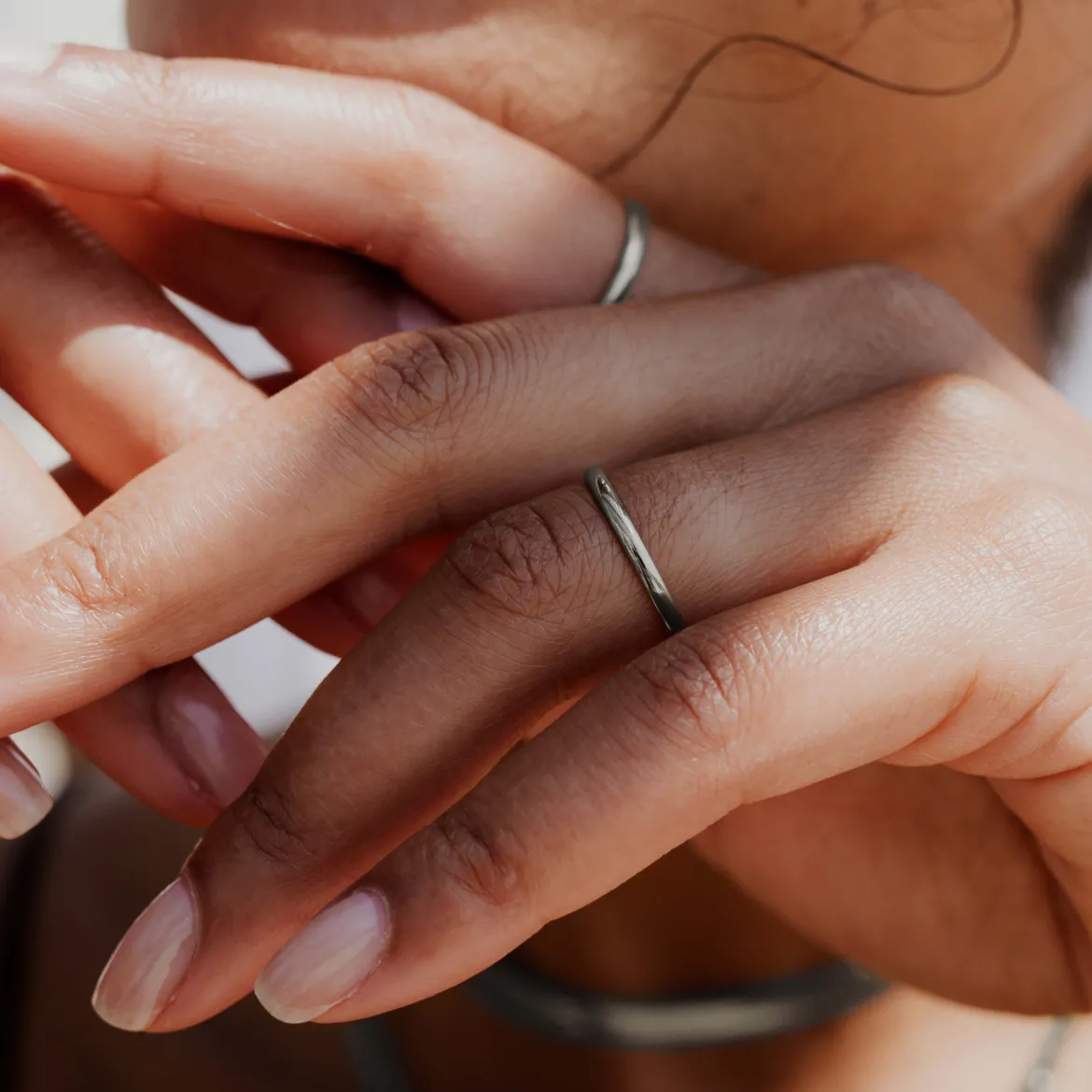 Fine Line Ring Silber