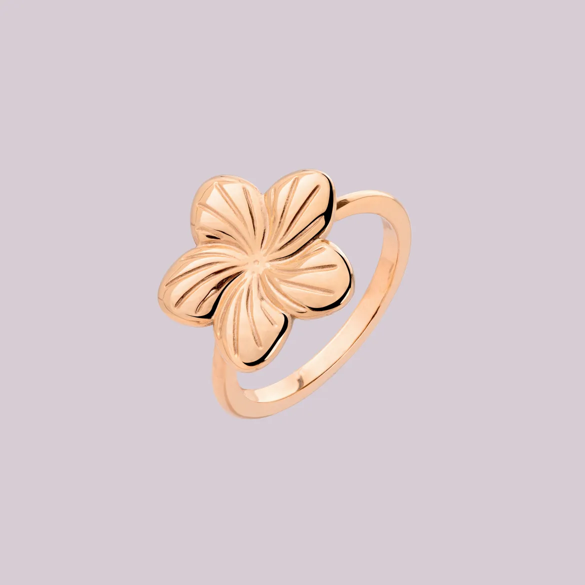 Floral Glow Ring Roségold