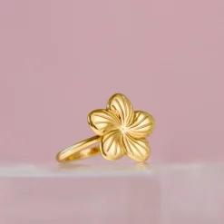 Floral Glow Ring Roségold