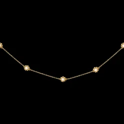 Flower 'n' Beads Necklace Gold
