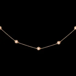 Flower 'n' Beads Necklace Roségold
