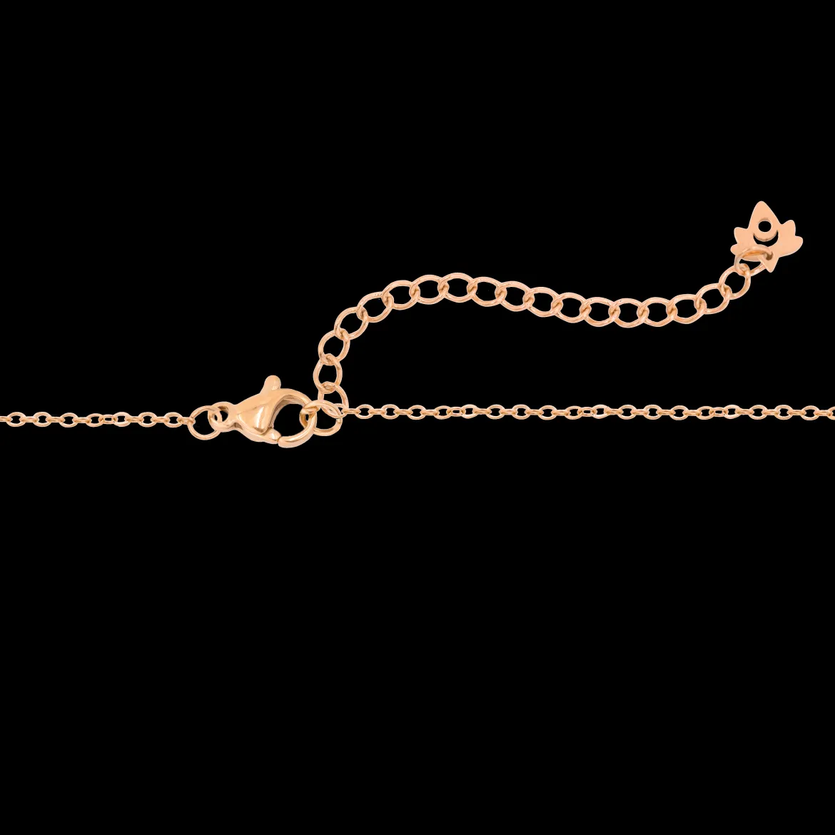Flower 'n' Beads Necklace Roségold