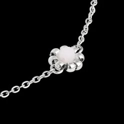 Flower 'n' Beads Necklace Silber