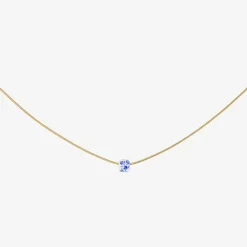 Flower Tile Necklace Gold