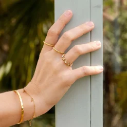 Flowery Ring Gold
