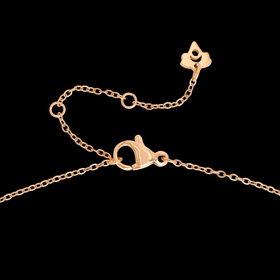 Flowy Heart Necklace Roségold