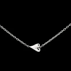 Flowy Heart Necklace Silber
