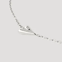 Flowy Heart Necklace Silber