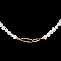 Fluidity Pearl Necklace Gold