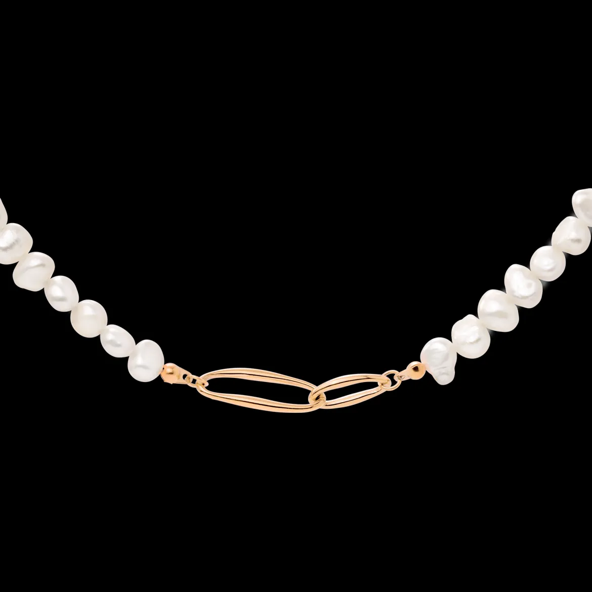 Fluidity Pearl Necklace Roségold