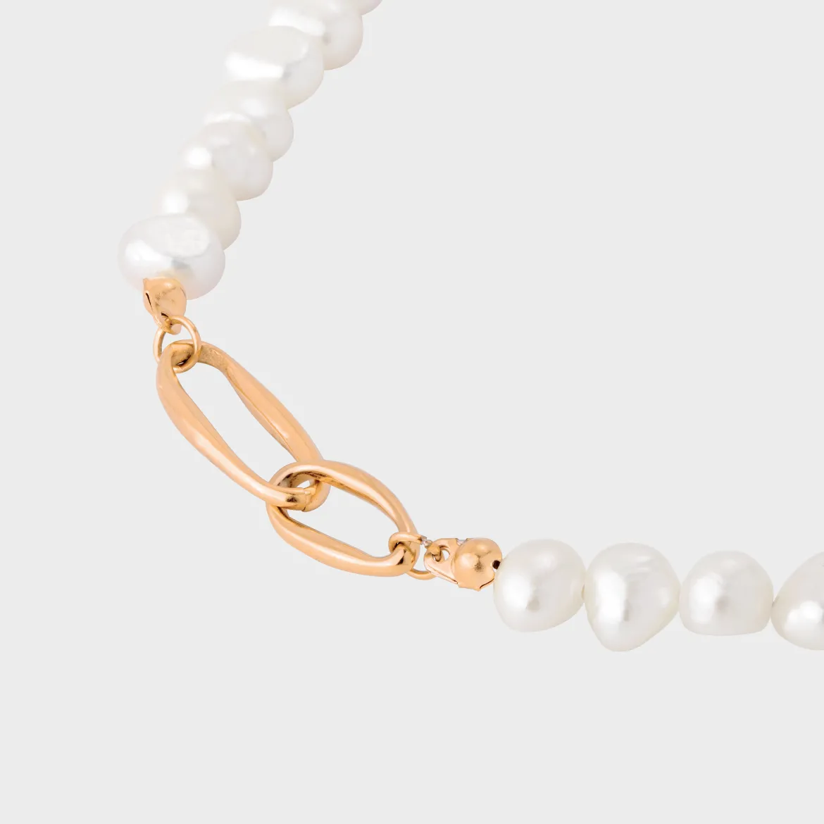 Fluidity Pearl Necklace Roségold