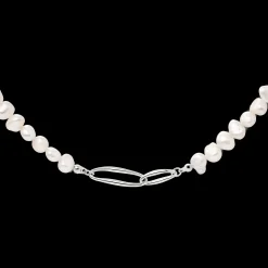 Fluidity Pearl Necklace Silber